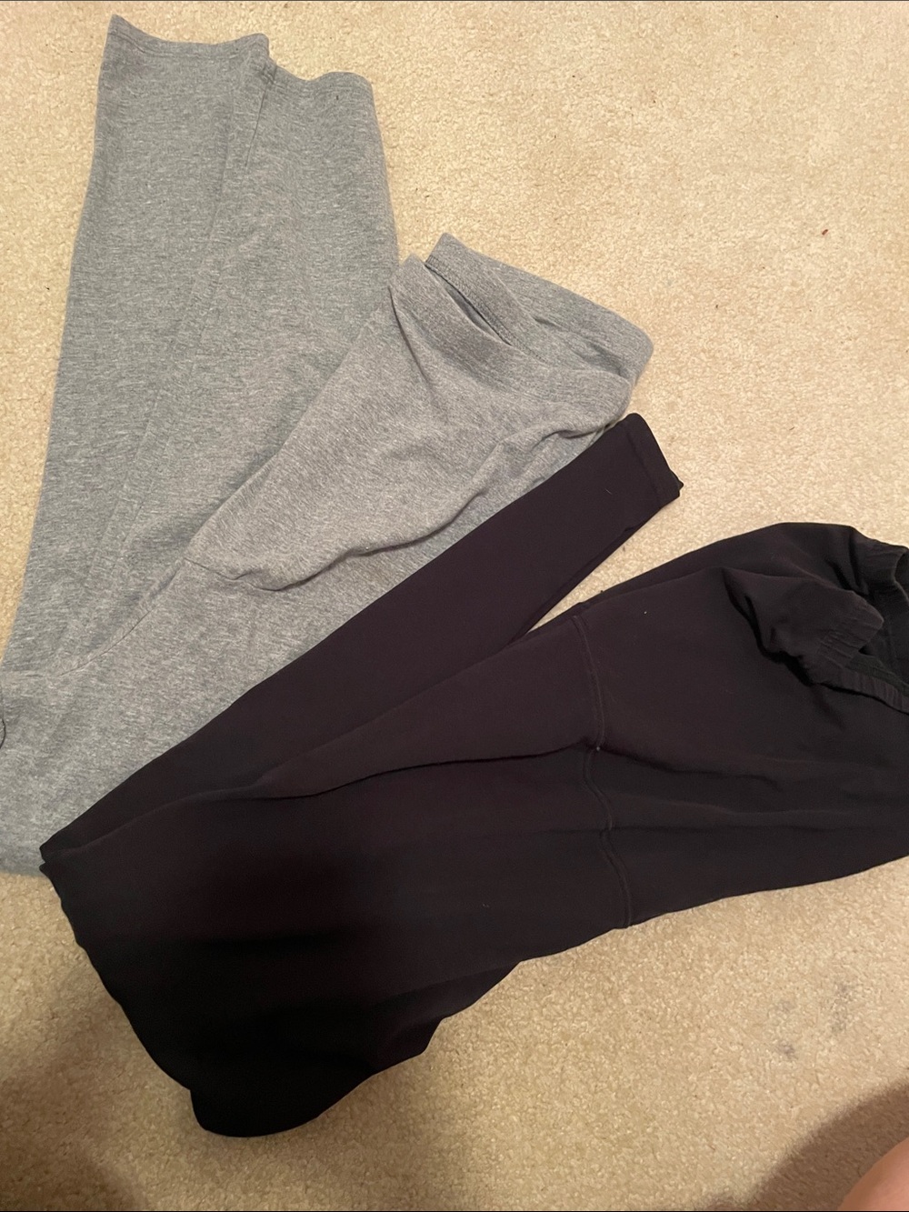 Time and Tru and oh mama brand bundle of 2pr in Black and Gray Leggings